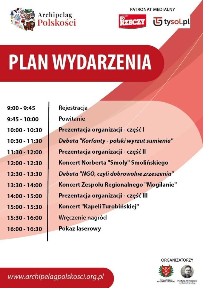 Plan wydarzenia - Archipelag Polskości