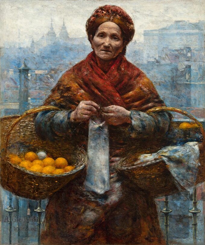 "Żydówka z pomarańczami", obraz Aleksandra Gierymskiego