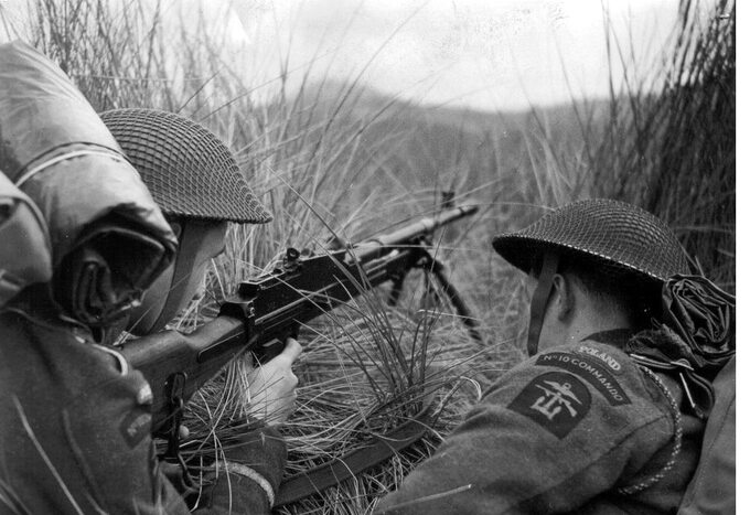 Polscy komandosi podczas ćwiczeń w Szkocji, 1943 r.