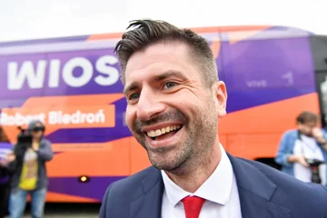 Działacz partii Wiosna Krzysztof Śmiszek 