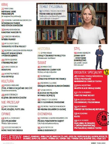 "Do&nbsp;Rzeczy" nr 10; spis treści