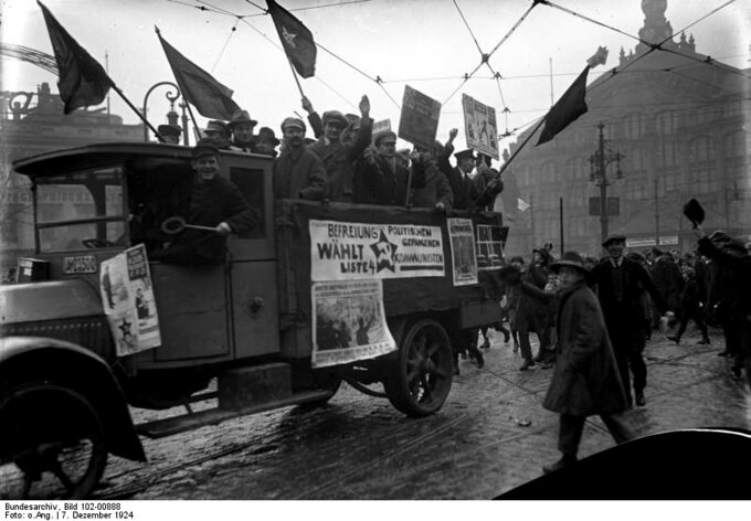 Niemieccy komuniści w Berlinie, 7 grudnia 1924 r.