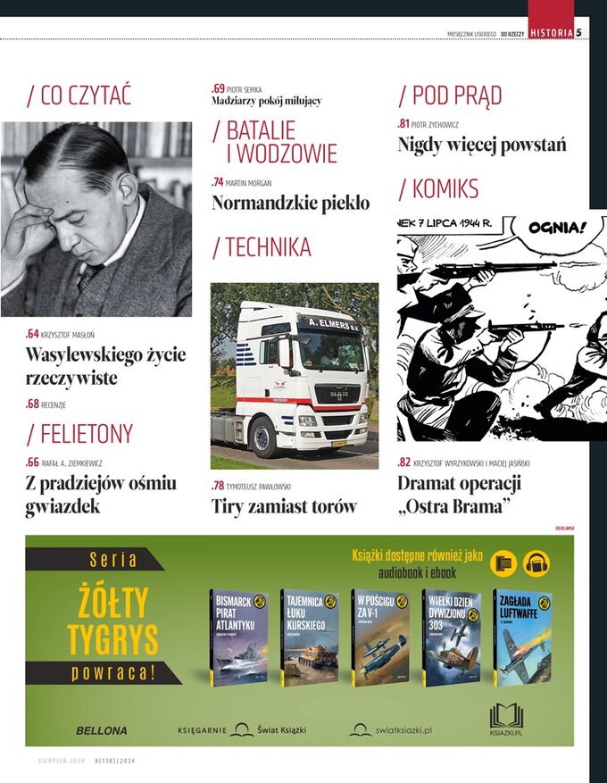 "Historia DoRzeczy" nr 8/2024 - spis treści (2)