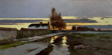 Józef Rapacki, Świt, olej na płótnie,1897 rok, Muzeum Narodowe w Warszawie 