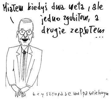 Podsumowanie tygodnia. Rysunek Cezarego Krysztopy