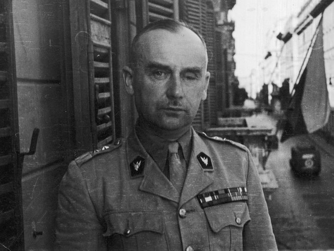 Generał Stanisław Kopański, fotografia sytuacyjna z okresu II wojny światowej