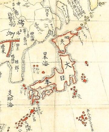 Mapa Japonii z&nbsp;1806 roku