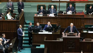 Miniatura: Suski wszedł na mównicę przed Morawieckim....