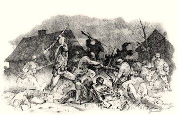 Bitwa pod&nbsp;Jaworowem; ilustracja z&nbsp;książki &bdquo;Małopolska Wschodnia 1939&rdquo; Wojciecha Włodarkiewicza