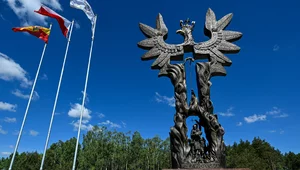 Miniatura: "Chwała UPA". Zdewastowano pomnik ofiar...