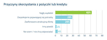 Przyczyny skorzystania z&nbsp;pożyczki lub&nbsp;kredytu