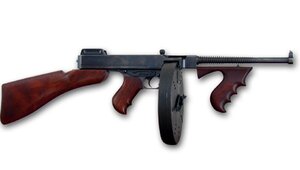 Miniatura: Pistolet maszynowy Thompson. Ulubiona broń...