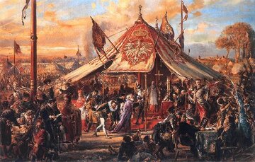 "Potęga Rzeczypospolitej u&nbsp;zenitu. Złota wolność. Elekcja", Jan Matejko