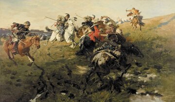 J&oacute;zef Brandt, Potyczka Kozak&oacute;w z&nbsp;Tatarami