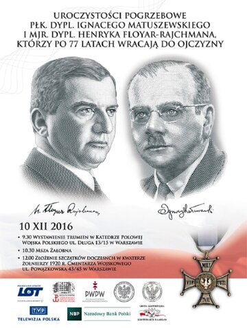 Uroczystości pogrzebowe płk. Matuszewskiego i mjr. Rajchmana