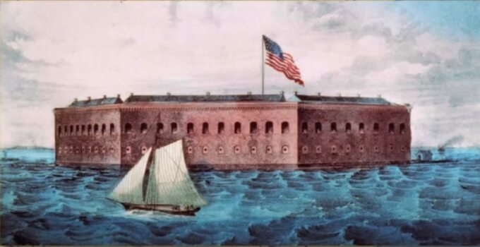 Obraz przedstawiający Fort Sumter