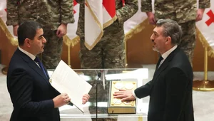 Miniatura: Zaprzysiężenie prezydenta Gruzji. Budynek...
