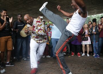 Capoeira. S&atilde;o Paulo , Brazylia