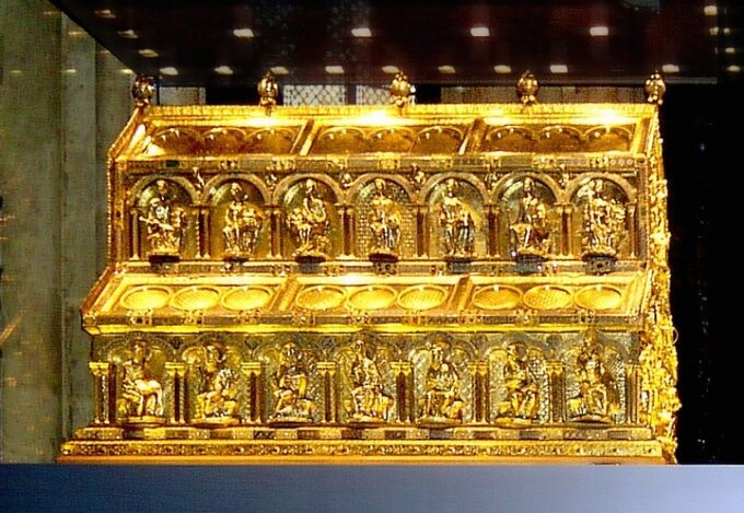 Relikwiarz ze szczątkami Trzech Króli. Katedra w Kolonii, Niemcy