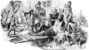 Miniatura: Zhańbiony Ryszard Lwie Serce. Najpierw sam...