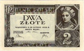 Nowo wprowadzona waluta, Złoty polski (2 złote polskie z&nbsp;1936)