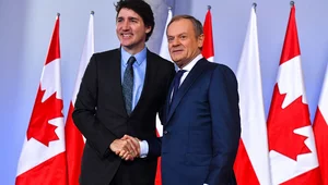 Miniatura: Tusk wystąpił z Trudeau. "Mówimy,...