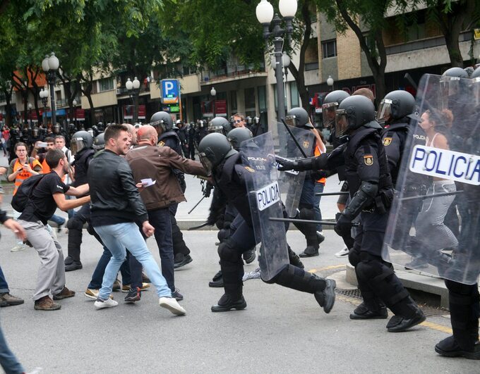 Zamieszki w Katalonii