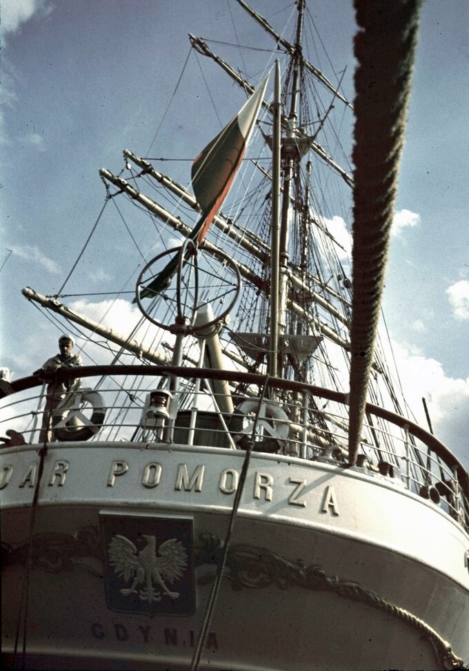 "Dar Pomorza" w 1938 roku