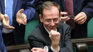 Miniatura: Gorąco w Sejmie. Kamiński pokazał gest...