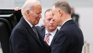 Miniatura: Prezydent Andrzej Duda powitał przywódcę USA
