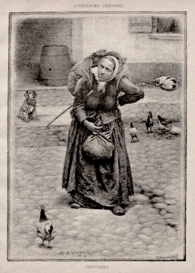 "Śmieciarka", mal. A. Gierymski (1886)