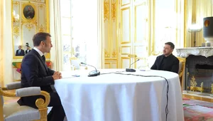 Miniatura: Zełenski spotkał się z Macronem....