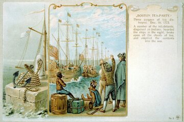 Boston Tea Party, ilustracja z&nbsp;from