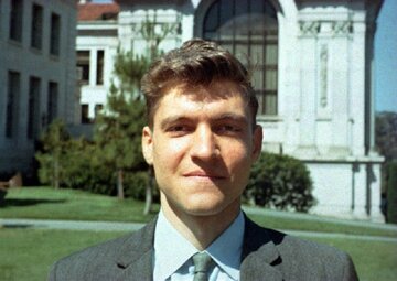 Młody Ted Kaczynski na&nbsp;Uniwersytecie Kalifornijskim w&nbsp;Berkeley, 1968&nbsp;r.
