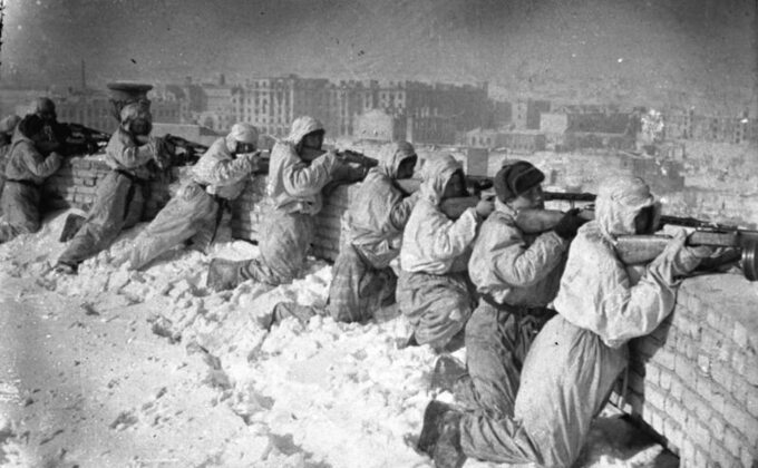 Sowieckie pozycje obronne w Stalingradzie