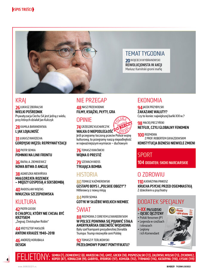 &bdquo;Do&nbsp;Rzeczy&rdquo; nr 8: Młot na&nbsp;korupcję. Mariusz Kamiński, tw&oacute;rca CBA, dziś szef służb specjalnych, gromi mafię