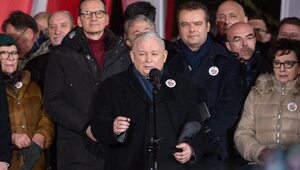 Miniatura: Kaczyński przemówił na proteście PiS....