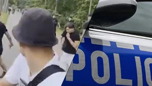 Miniatura: Policja użyła gazu pod granicą z Niemcami....