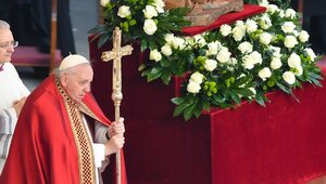 Miniatura: Pogrzeb papieża - seniora. Franciszek:...
