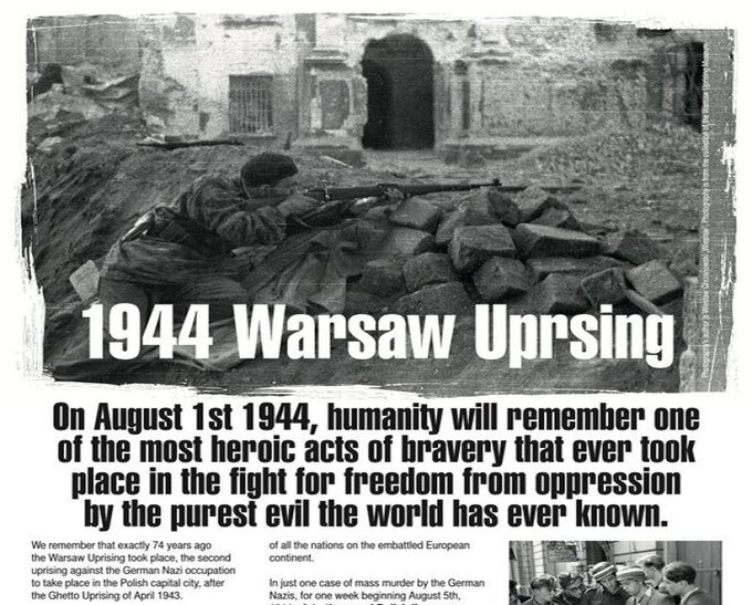 Fragment materiału o powstaniu warszawskim, który ukazał się w "NYT"