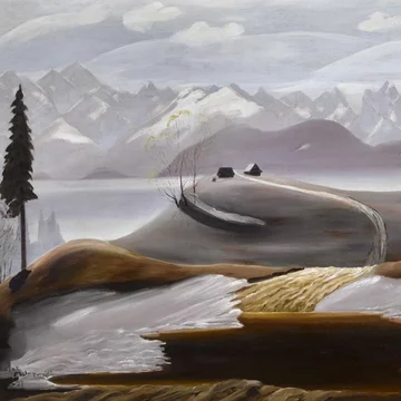 Rafał Malczewski, "Wiosna w górach" 