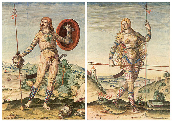 Wizerunek piktyjskich wojowników. Piktyjskie kobiety poczynały sobie śmielej od Rzymianek