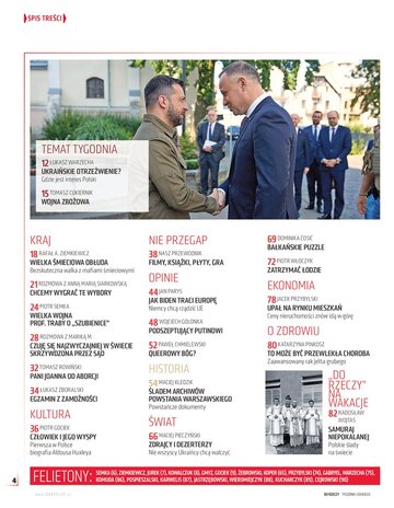 Spis treści "Do&nbsp;Rzeczy" nr 31