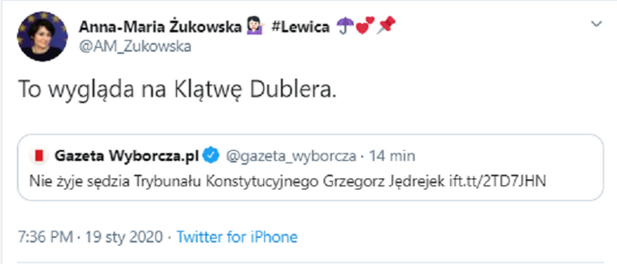 Anna-Maria Żukowska na Twitterze