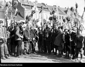 Niedziela Palmowa w&nbsp;Myślenicach, 1935 rok