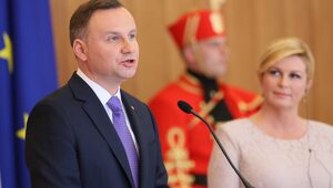 Miniatura: Spotkanie prezydentów Polski i Chorwacji,...