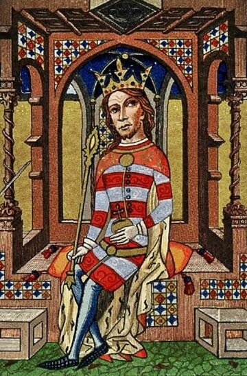 Przedstawienie Ludwika Węgierskiego w&nbsp;Kronice Ilustrowanej (XIV wiek)