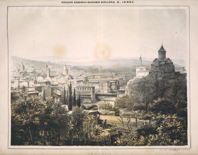 Tbilisi na ilustracji z drugiej poł. XIX w.