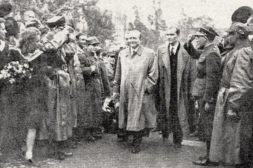 Stanisław Mikołajczyk w&nbsp;Poznaniu, 1945 rok