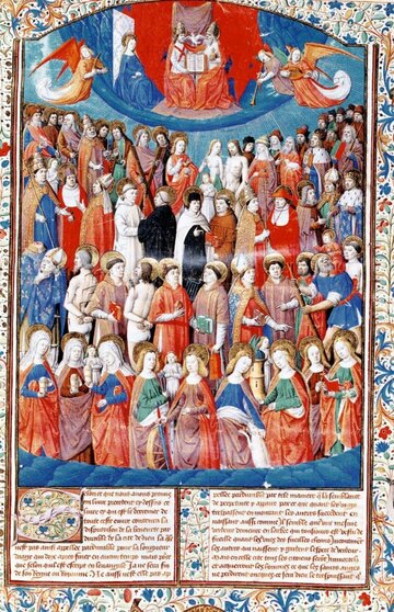 Ilustracja do&nbsp;dzieła Augustyna &bdquo;De Civitate Dei&rdquo;, XV wiek